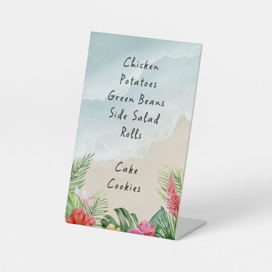 パラダイス開花ウェディング日付を保存 台座サイン (正面)