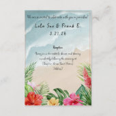 パラダイス開花結婚のエンクロージャカード エンクロージャーカード (正面)