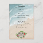 パラダイス開花結婚のエンクロージャカード エンクロージャーカード (裏面)