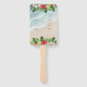 パラダイス開花結婚式 プログラムファン ハンドファン (裏面)