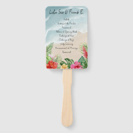 パラダイス開花結婚式 プログラムファン ハンドファン