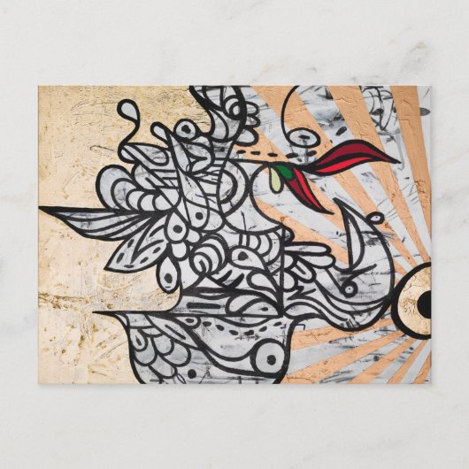 パラダイス鳥 ポストカード (正面)