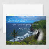 パラダイス テーマの招待状 セーブザデート (正面/裏面)