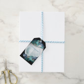 パラダイス/トロピカルターコイズスプラッシュ ギフトタグ (より糸付き)