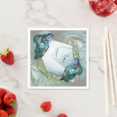 パラダイス/トロピカルターコイズスプラッシュ スタンダードカクテルナプキン (インサイチュ)