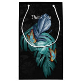 パラダイス/トロピカルターコイズスプラッシュ スモールペーパーバッグ (裏面)