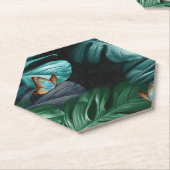 パラダイス/トロピカルターコイズスプラッシュ ペーパーコースター (アングル)