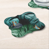 パラダイス/トロピカルターコイズスプラッシュ ペーパーコースター (アングル)