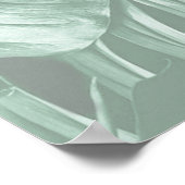 パラダイス/トロピカルターコイズスプラッシュ ポスター (角)