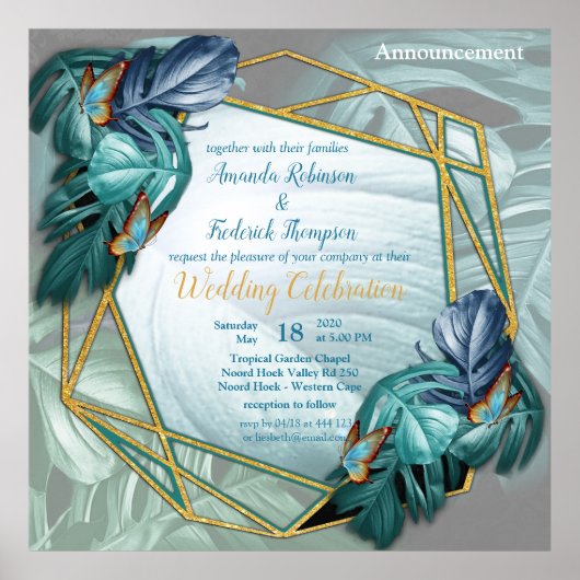 パラダイス/トロピカルターコイズスプラッシュ ポスター (正面)