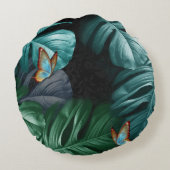 パラダイス/トロピカルターコイズスプラッシュ ラウンドクッション (裏面)