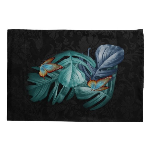 パラダイス/トロピカルターコイズスプラッシュ 枕カバー (裏面)