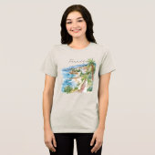 パラダイス トロピカル フランス リヴィエラ オーシャン トライブレンドTシャツ (正面全面)