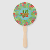 パラダイス「パーティーのようなパイナップル」「ハワイアンルアウ(ハワイ式宴会)」 ハンドファン (裏面)