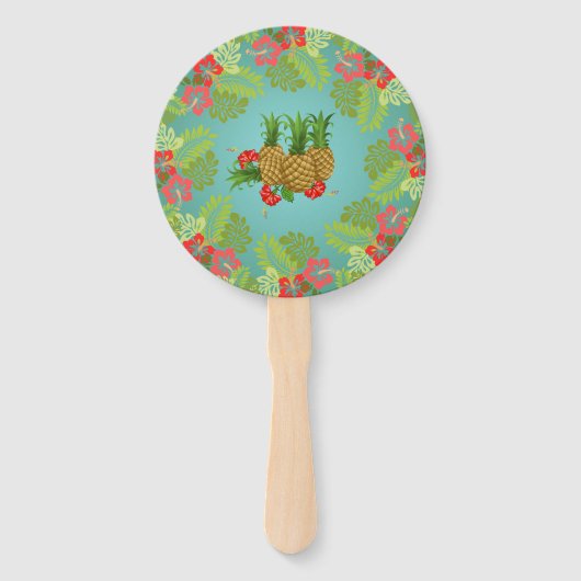 パラダイス「パーティーのようなパイナップル」「ハワイアンルアウ(ハワイ式宴会)」 ハンドファン (正面)