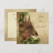 パラダイス フラワー フラクタル インビテーション (正面/裏面)