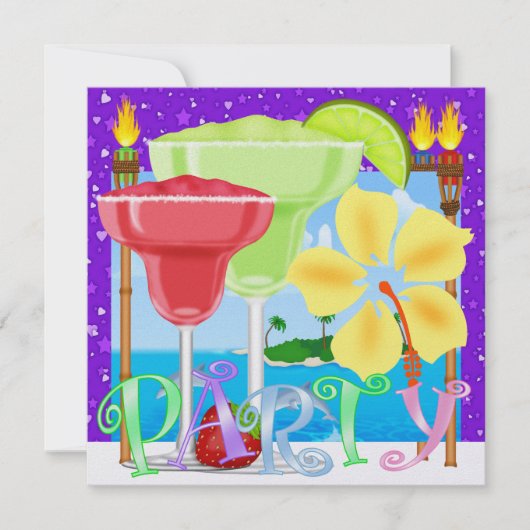 パラダイス PARTY / ルアウ - SRF 招待状 (正面)