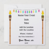 パラダイス PARTY / ルアウ - SRF 招待状 (裏面)