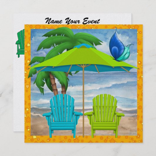 パラダイス - SRF 招待状 (正面/裏面)