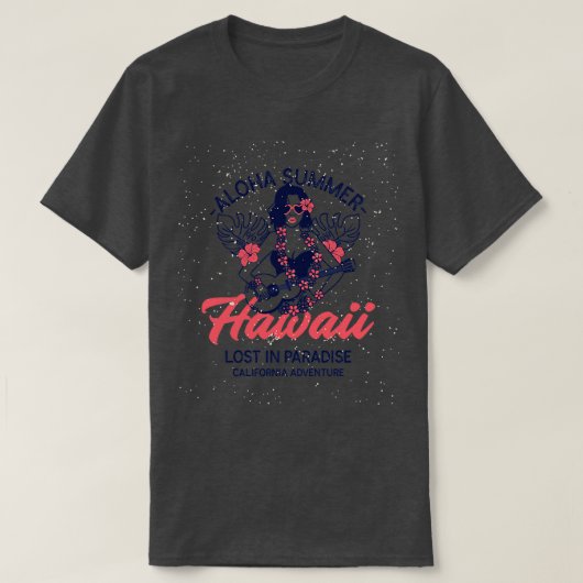 パラダイスT失ったシャツのアロハサマーハワイ Tシャツ (デザイン正面)