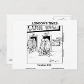 パラダイムシフトおもしろいギフトMag Teeカードなど ポストカード (正面/裏面)