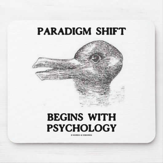 パラダイムシフトは心理学から始まる マウスパッド (正面)