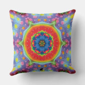 パラダイム万華鏡のように千変万化するパターン クッション (裏面)