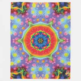 パラダイム万華鏡のように千変万化するパターン フリースブランケット