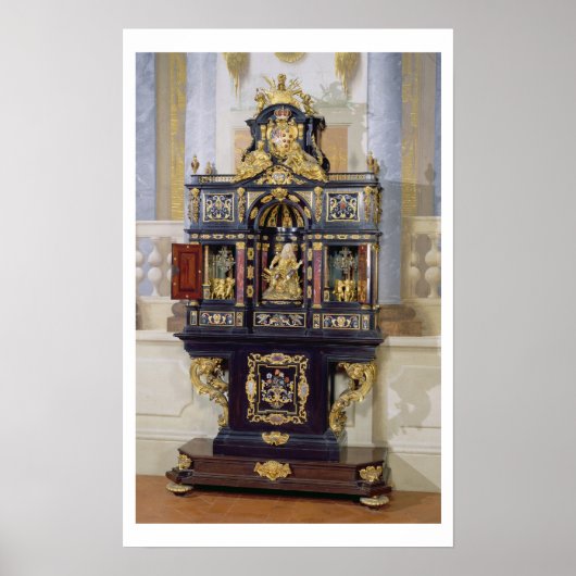 パラチン選手権内閣c.1704 (黒檀， ポスター (正面)