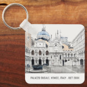 パラッツォドゥカーレヴェネツィアイタリア水彩旅行 キーホルダー (正面)