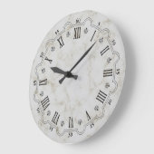 パラッツォ ホワイト マーブル 壁時計 (傾斜)