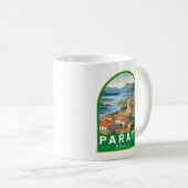 パラティブラジルトラベルアートヴィンテージ コーヒーマグカップ (正面右)