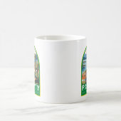 パラティブラジルトラベルアートヴィンテージ コーヒーマグカップ (中央)