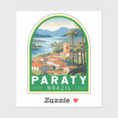パラティブラジルトラベルアートヴィンテージ シール (シート)