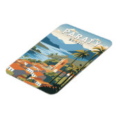 パラティブラジルトラベルアートヴィンテージ マグネット (左側)