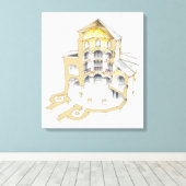 パラティン礼拝堂。アーヘン。ドイツ キャンバスプリント (インサイチュ (ウッドフロア))