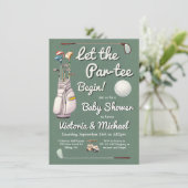 パラティーゴルフベビーシャワー 招待状 (スタンド正面)