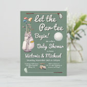 パラティーゴルフベビーシャワー 招待状 (スタンド正面)