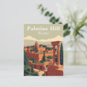 パラティーンヒル,ローマ,イタリアヴィンテージアート ポストカード (スタンド正面)