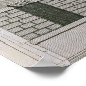 パラディアンプロポを示す建築デザイン ポスター (角)