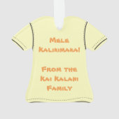 パラディソハワイアンハイビスカスアロハシャツ オーナメント (裏面)