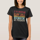 パラディドル ドラム ミュージシャン ドラマー ドラム演奏 Tシャツ (正面)