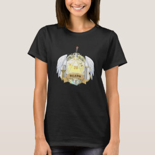パラディンクラスアライメントサイコロダンジョンロールゲームマス Tシャツ