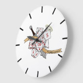 パラディンサイコロデザイン ラージ壁時計 (傾斜)