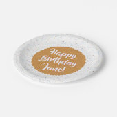 パラディースアイスクリーム誕生日 ペーパープレート (アングル)