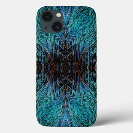 パラディーズフラクタルフェザーデザイン Case-Mate iPhoneケース (裏面)