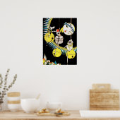 パラトドス水彩プリント ポスター (キッチン)