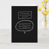 パラドケドイツ語がバイパスおもしろいことわざ カード (黄色い花)