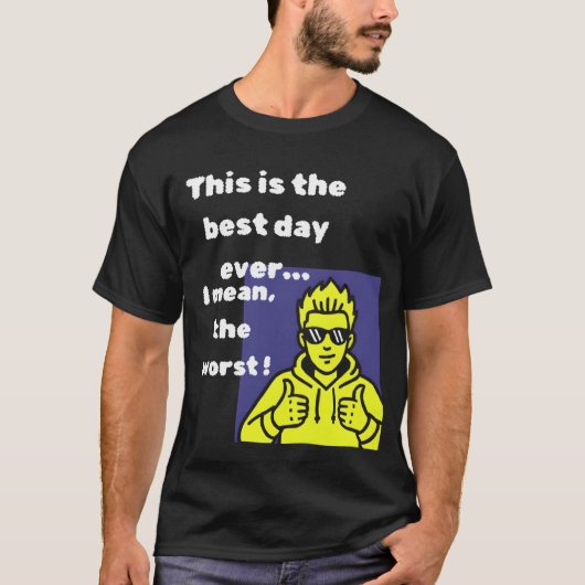 パラドックス コレクション: オポジットデーと変わったユーモア Tシャツ (正面)