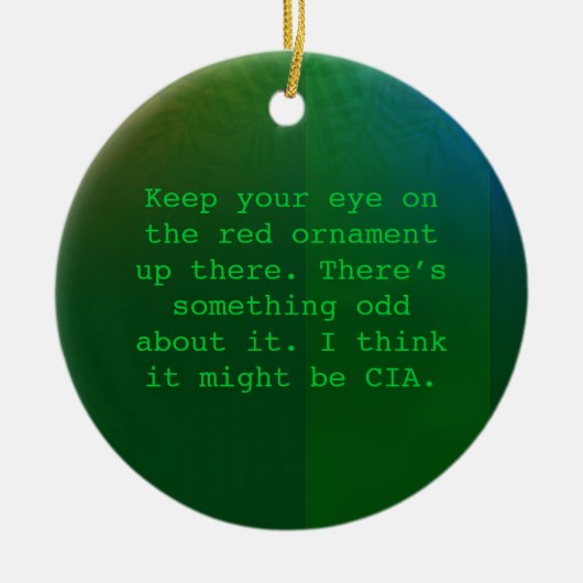 パラノイアのクリスマスのオーナメント セラミックオーナメント (正面)